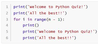 Practise Quiz for Intro to python from Question Paper : 2022 Oct: IIT M ...