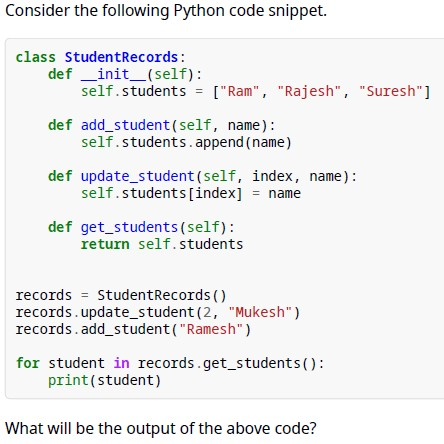 Practise Quiz for Intro to python from Question Paper : 2025 Apr13: IIT ...