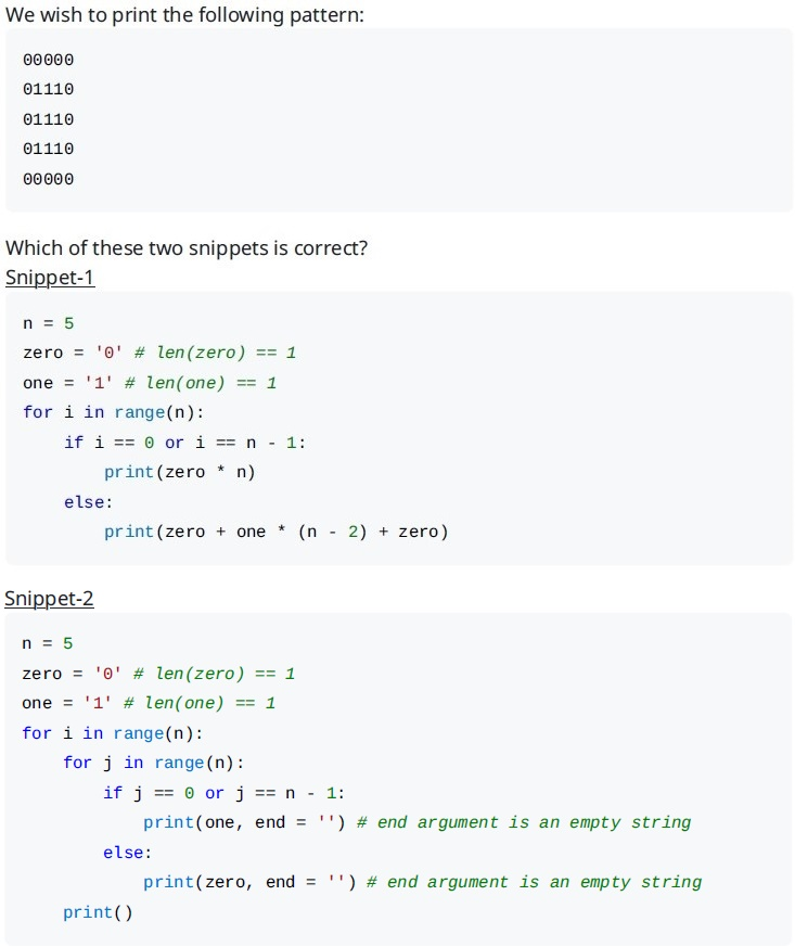 Practise Quiz for Intro to python from Question Paper : 2024 July07 ...